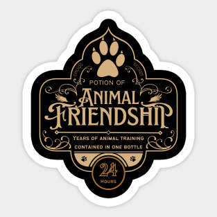 Potion of Animal Friendship: Gold Version Sticker